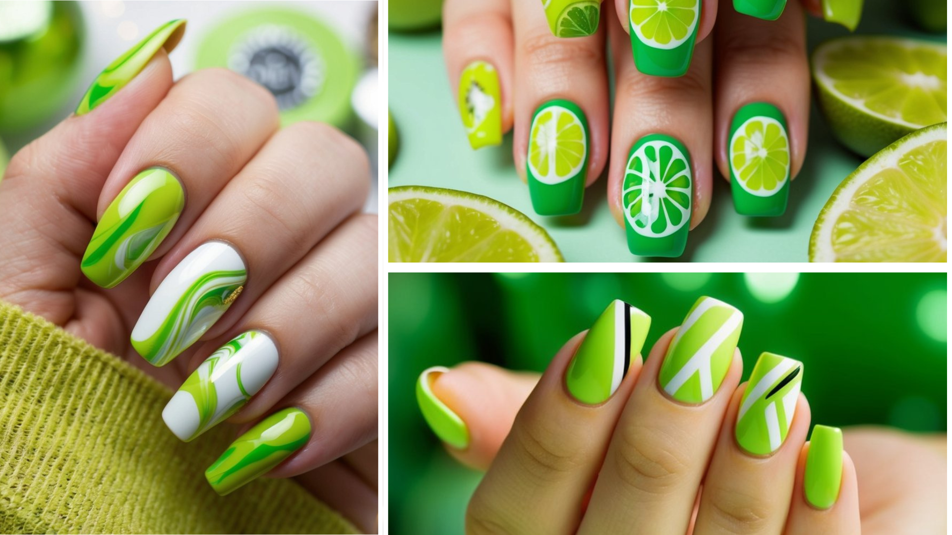 Lime Green Nail Palette Ideas