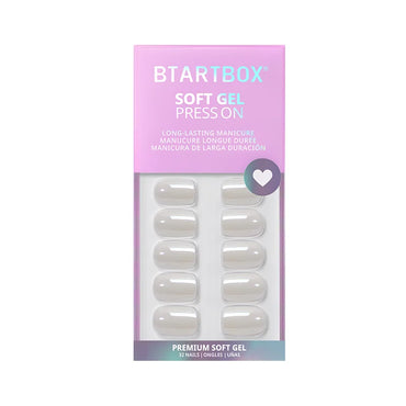 Vanilla Glazed Square Nails - Soft Gel Press On