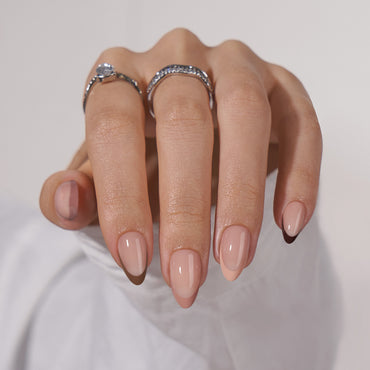 Morning Coffee Almond Nails