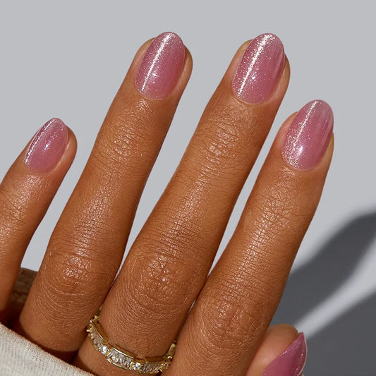 Girl Code Oval Nails - XCOATPRESS