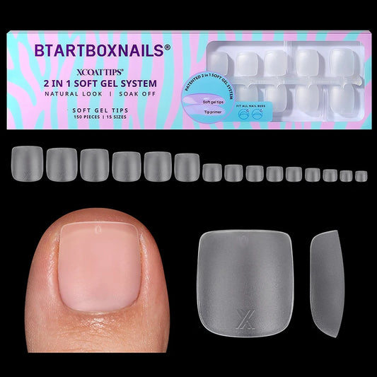 XCOATTIPS® Toe Nail - Square - Clear