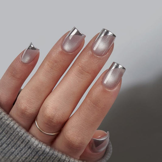 Gleaming Square Nails - Soft Gel Press On