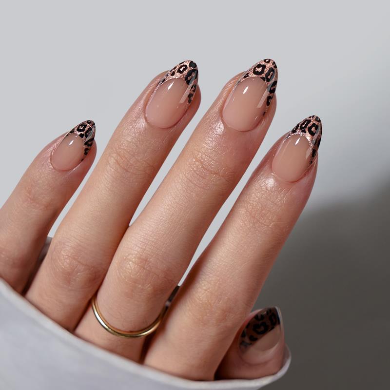 Wild Cheetah Almond Nails - XCOATPRESS