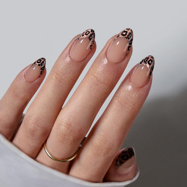 Wild Cheetah Almond Nails - XCOATPRESS