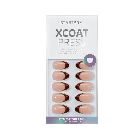 Tortoise Shell Almond Nails - XCOATPRESS