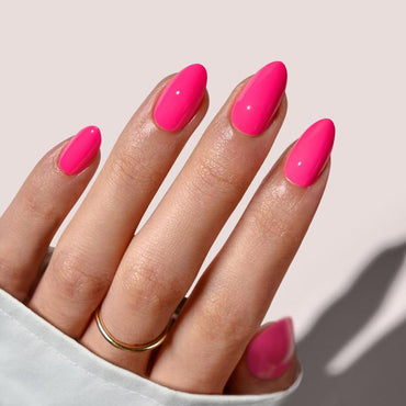 Power Pink Almond Nails - Soft Gel Press On