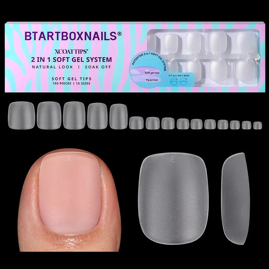 XCOATTIPS® Toe Nail - Squoval - Clear