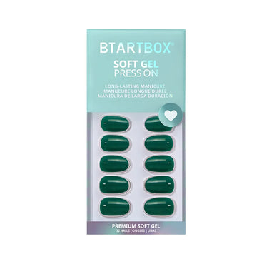 Pine Needle Round Nails - Soft Gel Press On