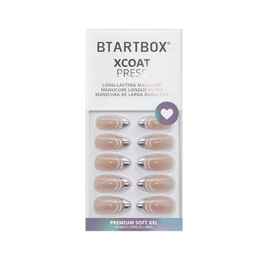 Silver Storm Almond Nails - XCOATPRESS
