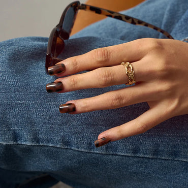 SOFTCOATTIPS™ Tortoiseshell - Short Square 96 Pcs