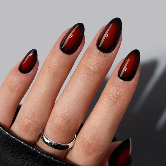 Vampire Kiss Almond Nails - Soft Gel Press On
