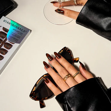 SOFTCOATTIPS™ Tortoiseshell - Medium Almond 90 Pcs