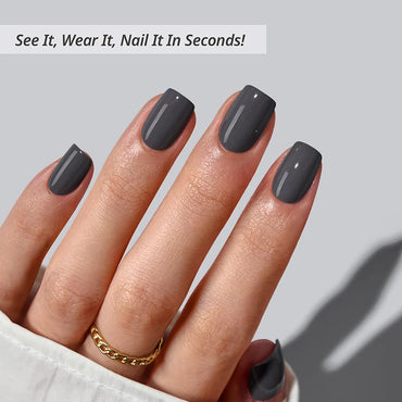Fog Friend Square Nails - Soft Gel Press On