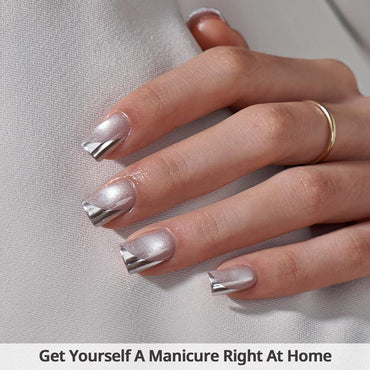Gleaming Square Nails - Soft Gel Press On