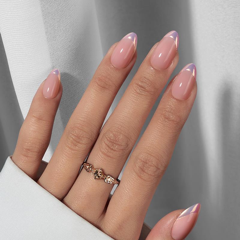 Dazzling Pink Almond Nails - XCOATPRESS