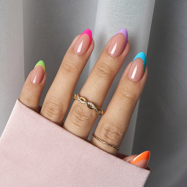 XCOATTIPS® Brighter Pastel French Kit - Kurze Mandel