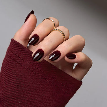 Brown Sugar Oval Nails - Soft Gel Press On