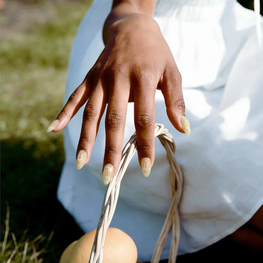 Garden Trellis Almond Nails - XCOATPRESS