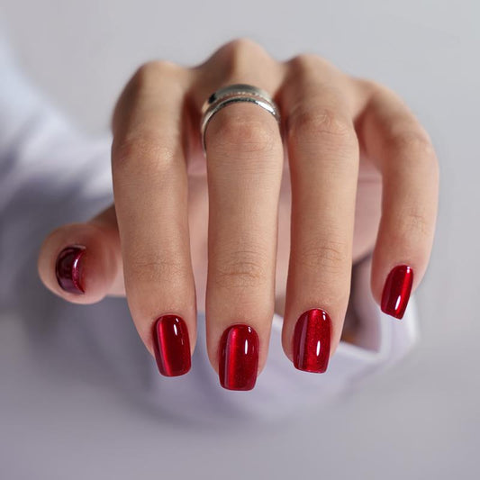 Hot Love Square Nails