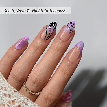 Flutter Besties Almond Nails - Soft Gel Press On