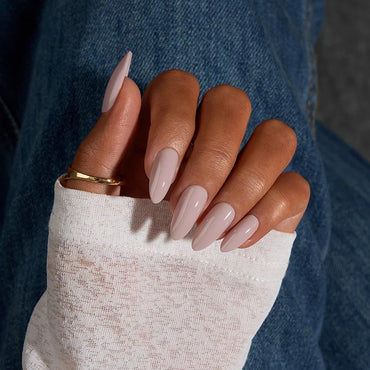 Taro Goddess Medium Almond Nails