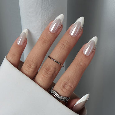 White Swan Almond Nails - Soft Gel Press On