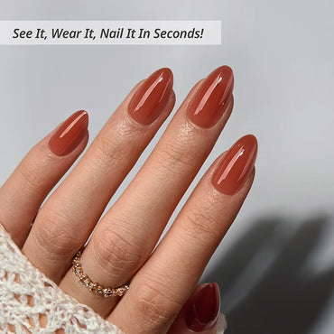Spill Tea Almond Nails - XCOATPRESS