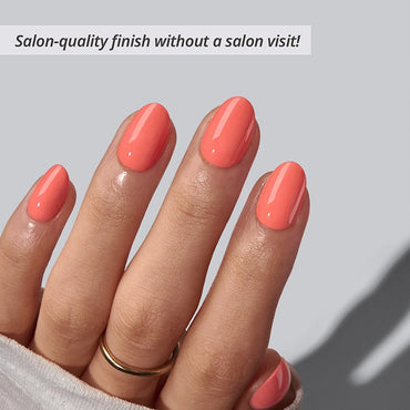 Chill Sips Extra Short Almond Press on Nails
