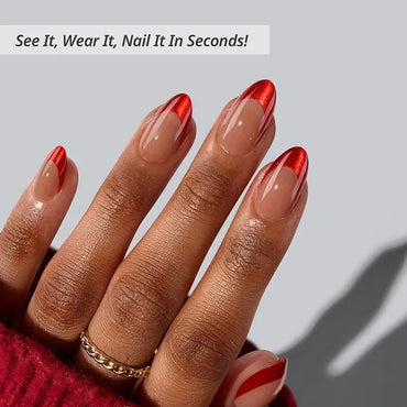 Ruby Slipper Almond Nails - XCOATPRESS