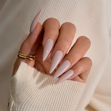 Taro Dream Long Stiletto Nails