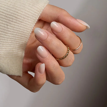 Vanilla melt Oval Nails - Soft Gel Press On