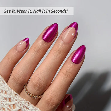 Purple Pact Almond Nails - Soft Gel Press On
