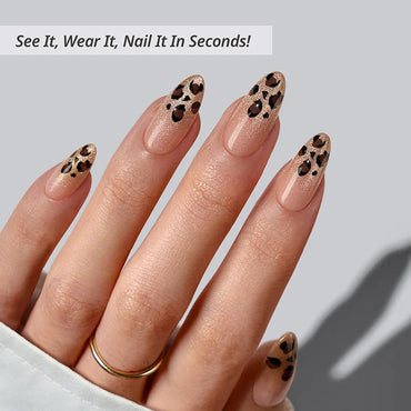 Gilded Roar Almond Nails - Soft Gel Press On