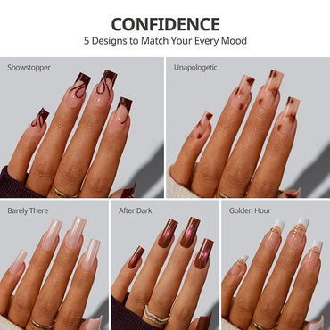 Supa Cent Confidence Long Square Nails