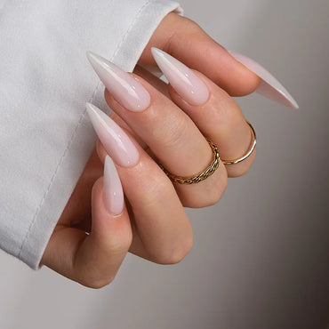 Nude Crush Long Stiletto Nails