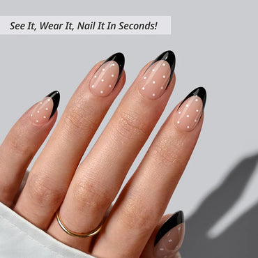 Dot Couture Almond Nails - XCOATPRESS