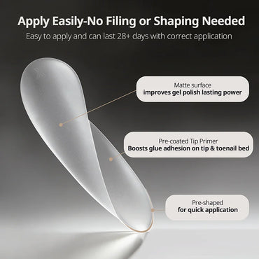 XCOATTIPS® Toe Nail - Square - Clear