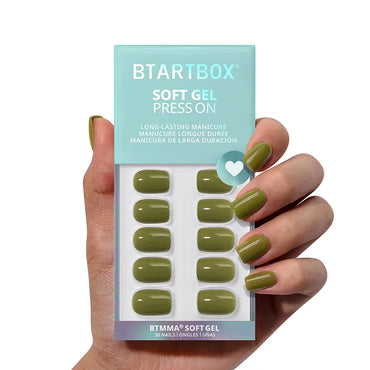 Moss Muse Square Nails - Soft Gel Press On