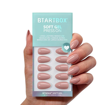 Uñas Almendra Fawn Fleek – Uñas postizas de gel suave