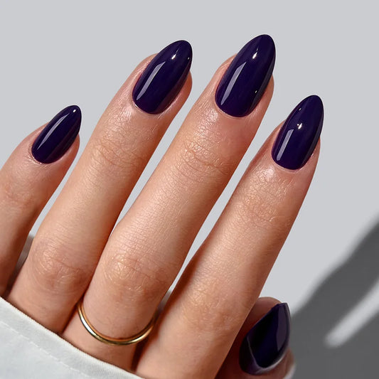 Storm Black Almond Nails - Soft Gel Press On