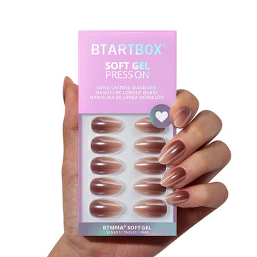 Molten Chrome Almond Nails - Soft Gel Press On