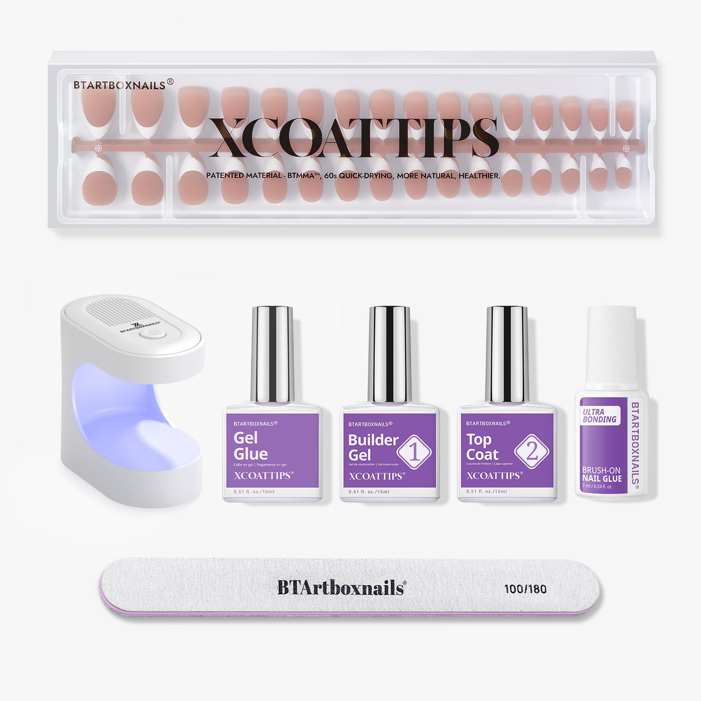 French X-Coat Tips® - Amande courte