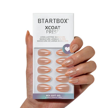 Uñas Almendradas Sunlit Grace - XCOATPRESS