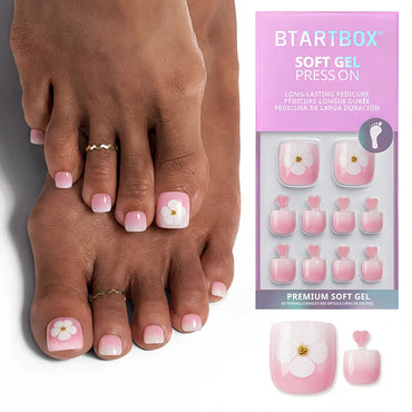Orchard Burst Square - Press On Toe Nail