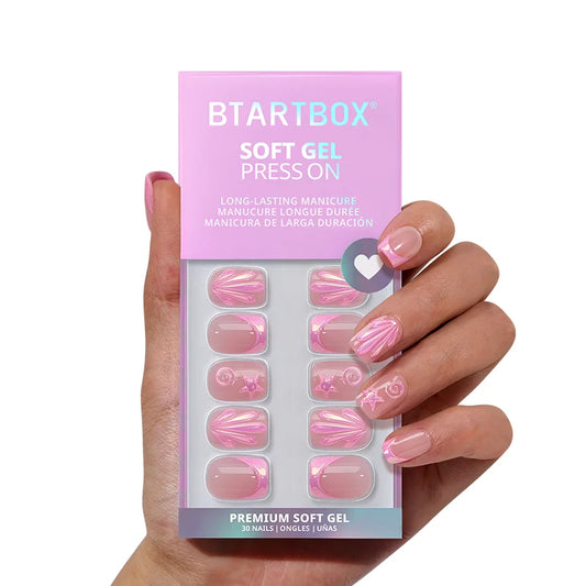 Shellglow Squoval Nails - Soft Gel Press On