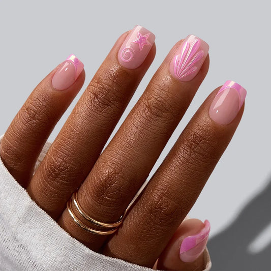 Shellglow Squoval Nails - Soft Gel Press On