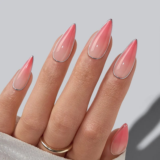 Blush Tipsy Stiletto Nails - XCOATPRESS