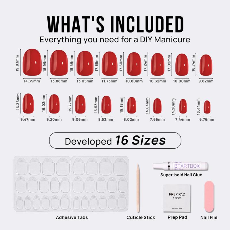 Mulled Wine Oval Nails - Soft Gel Press On