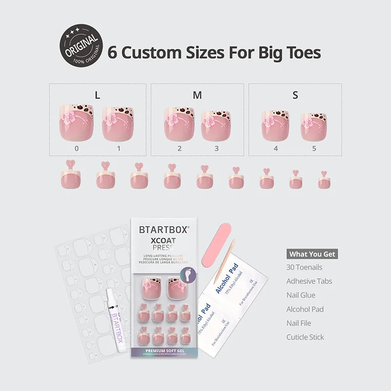 Wild Bloomery Square Nails - XCOATPRESS Toe Nail