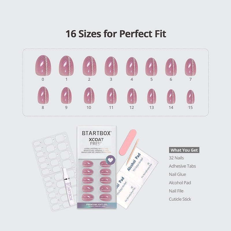 Glam Together series Extra Short Oval Nails